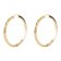 Guess JUBE04192JWYG Women's Hoop Earrings Triangle Gold Tone Image 1