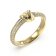 Guess JUBR04057JWYG Women's Ring Knot Crystals Gold Tone Image 1