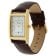 Dugena 7000121-2 Damen-Armbanduhr Quadra Artdeco Goldfarben Bild 4