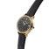 Dugena 4461086 Women's Watch Florence Leather Strap Black / Gold Image 2