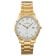 Dugena 4461115 Men's Watch Hamburg Sapphire Crystal White / Gold Image 1