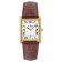 Dugena 4461119 Unisex Watch Quadra Classica Brown/Gold Tone Image 1
