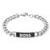 BOSS 50501914-040 Men's Bracelet Curb Chain Silver Tone Image 1