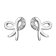 Hot Diamonds DE730 Ladies' Stud Earrings Silver Ribbon Image 1