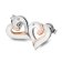 Hot Diamonds DE546 Women's Earrings Hearts Rose Gold Plated Silver Sure Image 2