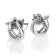Hot Diamonds DE610 Ladies' Stud Earrings Silver Unity Circle Image 2