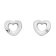 Hot Diamonds DE616 Women's Stud Earrings Silver Diamond Amulet Heart Image 1