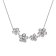 Hot Diamonds DN140 Ladies' Necklace Forget Me Not Flowers Silver Image 1