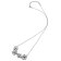 Hot Diamonds DN140 Ladies' Necklace Forget Me Not Flowers Silver Image 2