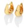 Hot Diamonds DE661 Women's Hoop Earrings Gold Plated Silver HD X JJ Soul Huggie Image 2