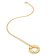Hot Diamonds DP840 Ladies' Necklace Gold Plated Silver HD X JJ Believe Image 2