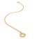 Hot Diamonds DP841 Women's Necklace Gold Plated Silver HD X JJ Believe Small Image 2