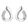 Hot Diamonds DE729 Women's Diamond Stud Earrings Teardrop Image 1