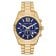 Michael Kors MK9153 Men's Watch Lexington Chronograph Gold Tone/Blue Image 1