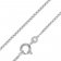 trendor 41123 Box Chain Necklace for Pendants 925 Silver 1.2 mm Image 1