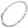 trendor 41994 Silver Men's Bracelet Figaro Image 1