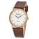 Regent F-1572 Damenuhr Quarz Braun/Goldfarben 1