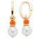 Leonardo 026890 Damen-Ohrringe Creolen Selora gold weiß 1