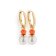 Leonardo 026890 Damen-Ohrringe Creolen Selora gold weiß 2