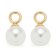 Leonardo 021627 Pendants for Hoop Earrings Perla Beauty's Gold Tone Image 1