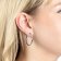 Leonardo 023573 Women's Hoop Earrings Bravo Stainless Steel Image 2