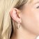 Leonardo 023574 Women's Hoop Earrings Bravo Stainless Steel Gold Tone Image 2