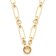Leonardo 024266 Women's Necklace 65 Mathilde Clip&Mix Gold Tone Stainless Steel Image 1