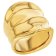 Calvin Klein 35000646 Women's Ring Gold Plated Stainless Steel Elemental 1