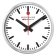 Mondaine MSM.25S11 Wanduhr WiFi stop2go Silberfarben/Weiß 25 cm 1