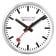 Mondaine A995.CLOCK.16SBB Wanduhr Groß Silberfarben/Weiß 40 cm 1