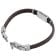 Police PEAGB0079502 Herren-Armband Ridgecord Leder Dunkelbraun 2