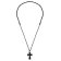 Police PEAGN0004906 Men's Cross Necklace Blackened Stainless Steel Affix Image 1