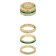Lacoste 2040282 Women's Ring Trila Gold Tone/Green Image 1