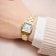 Gant G193003 Damen-Armbanduhr Quarz Rechteckig Seneca Goldfarben 2