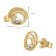 trendor 68725 Damen-Ohrringe 925 Silber Goldplattiert Zirkonia Ohrstecker 5