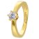 trendor 68708 Damenring mit Zirkonia 925 Silber Goldplattiert 1