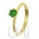 trendor 68778 Ladies' Ring Gold 333/8K With Synthetic Emerald Ø 4.5 mm 5