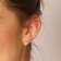 trendor 68821 Stud Earrings 925 Silver Gold Plated Cubic Zirconia 4