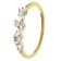 trendor 68825 Damen-Ring 925 Silber Vergoldet Zirkoniaring 1