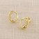 trendor 68831 Women's Stud Earrings Gold Plated 925 Silver With Cubic Zirconia 4