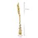 trendor 68745 Women's Dangle Earrings Gold 333/8K Two-Colour 5