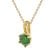 trendor 68854 Women's Necklace 925 Silver Gold Plated With Synthetic Emerald 1