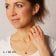 trendor 68854 Women's Necklace 925 Silver Gold Plated With Synthetic Emerald 4