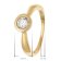 trendor 68908 Women's Ring Gold-Plated 925 Silver With Cubic Zirconia 4