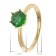 trendor 68928 Women's Ring Gold Plated 925 Silver With Synthetic Emerald 4