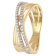 trendor 28004 Damenring 925 Silber Vergoldet Zirkonia-Ring 1