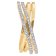 trendor 28004 Damenring 925 Silber Vergoldet Zirkonia-Ring 2