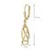 trendor 28044 Women's Earrings Gold-Plated 925 Silver With Cubic Zirconia 5