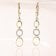 trendor 28077 Women's Drop Earrings Gold-Plated Silver With Cubic Zirconia 3