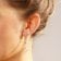 trendor 28077 Women's Drop Earrings Gold-Plated Silver With Cubic Zirconia 4
